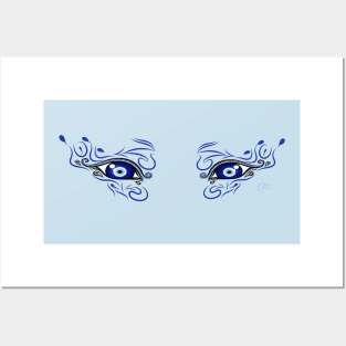 Evil eye, Woman life freedom Posters and Art